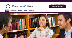 Desktop Screenshot of karplawoffice.com