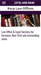 Mobile Screenshot of karplawoffice.com
